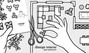 example drawing of an iDesign interior space planning kit