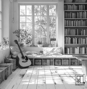 Muziekkamer ontworpen door iDesign interior